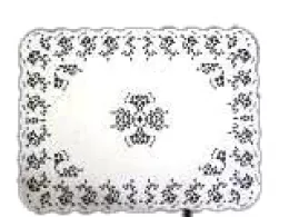 Dentelle classic blanche 20 x 30 cm (5d)